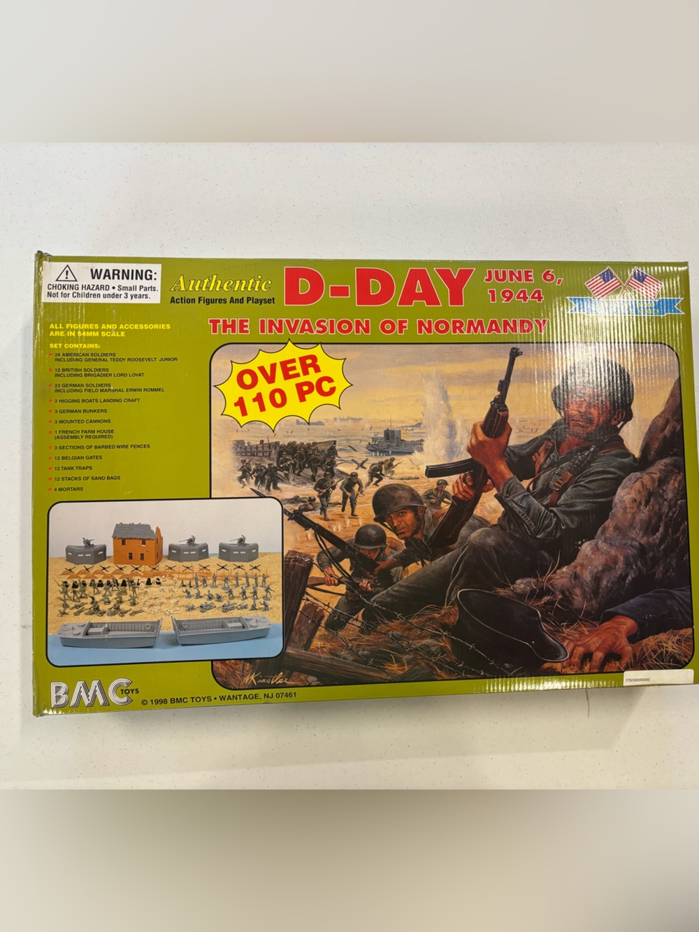 BMC Authentic D-Day The Invasion of Normandy Playset - Olive Green